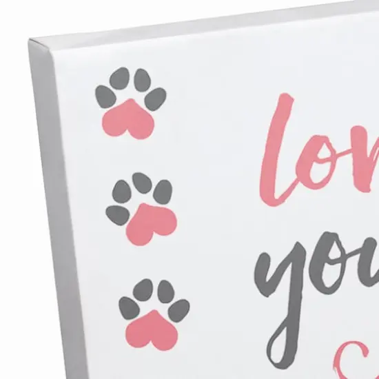 Love is You, Me and the Furry Kids Canvas Wall Art {4}