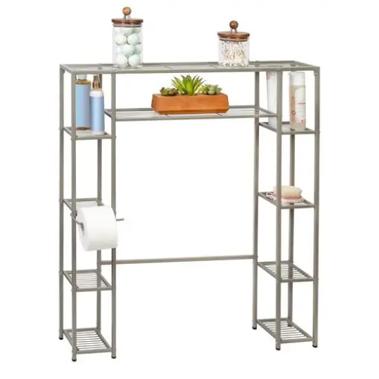 Honey Can Do 5-tier Over-the-Toilet Steel Storage Shelf {4}