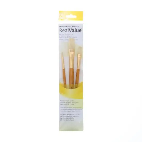 Princeton&trade; RealValue&trade; Natural Hair Bristle 3 Piece Brush Set {1}
