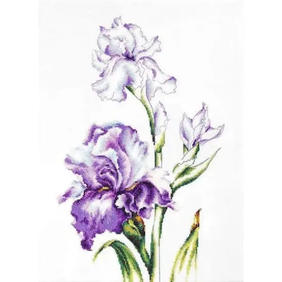 Luca-s Irises Counted Cross Stitch Kit {1}