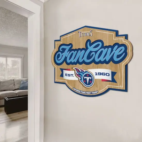 NFL Fan Cave Sign Tennessee Titans {4}