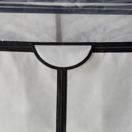 Honey Can Do 36" Gray Double Door Portable Wardrobe Closet {7}