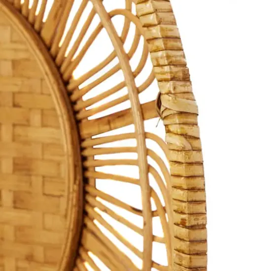 Set of 3 Brown Metal Boho Style Wall Decor 24", 20", 16" {4}