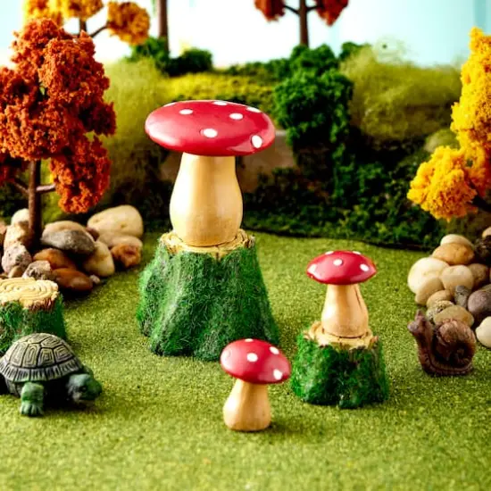 Mini Mushroom Table & Stools by Make Market&reg; {3}