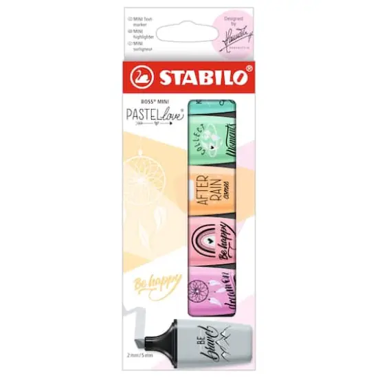 STABILO® BOSS® 6 Color Mini Pastellove Highlighter Set II {1}