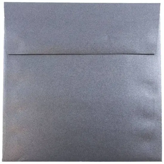 JAM Paper 6" Metallic Square Invitation Envelopes, 25ct. Anthracite Stardream {1}