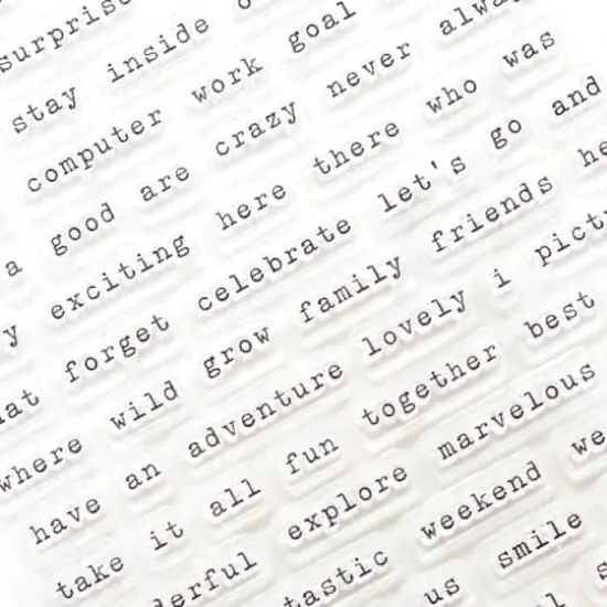 Word-Fetti Clear Stamps by Recollections&trade; {3}