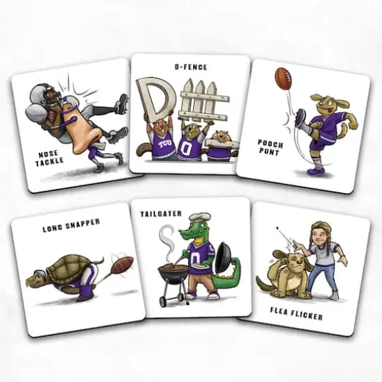 College Team Licensed Memory Match Game TCU Horned Frogs {5}