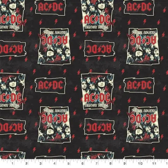 Perryscope AC/DC Cotton Fabric {1}