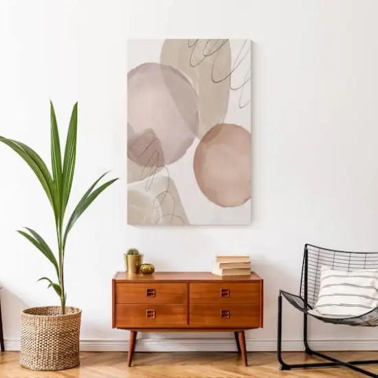 Blush Doodles 24" x 36" Canvas Wall Art {5}