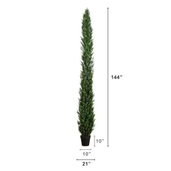 12ft. UV Resistant Artificial Cedar Pine Tree (Indoor/Outdoor) {3}