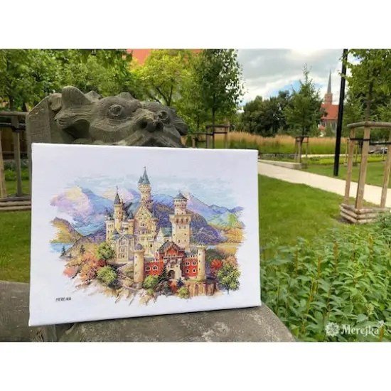Merejka Neuschwanstein Castle Counted Cross Stitch Kit {4}