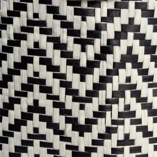 DII&reg; Medium Round Chevron Paper Bin Black {4}