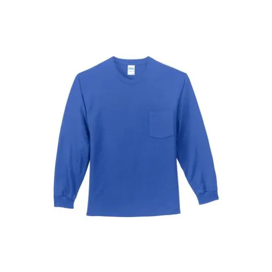 Port & Company&reg; Tall Long Sleeve Essential Pocket T-Shirt Red {2}