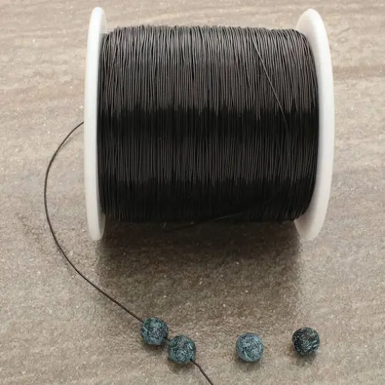 Stretch Magic&reg; 0.7mm Black Bead & Jewelry Cord, 100m {3}