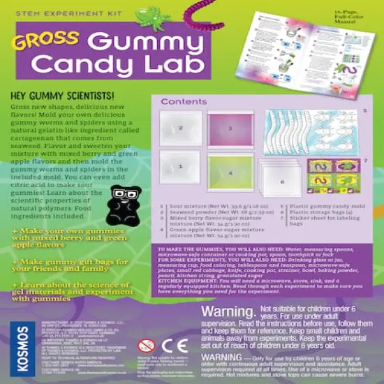 Thames & Kosmos Gross Gummy Candy Lab: Worms & Spiders {3}