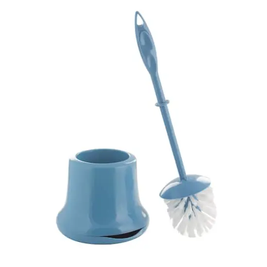 Bath Bliss Blue Toilet Brush & Holder {3}
