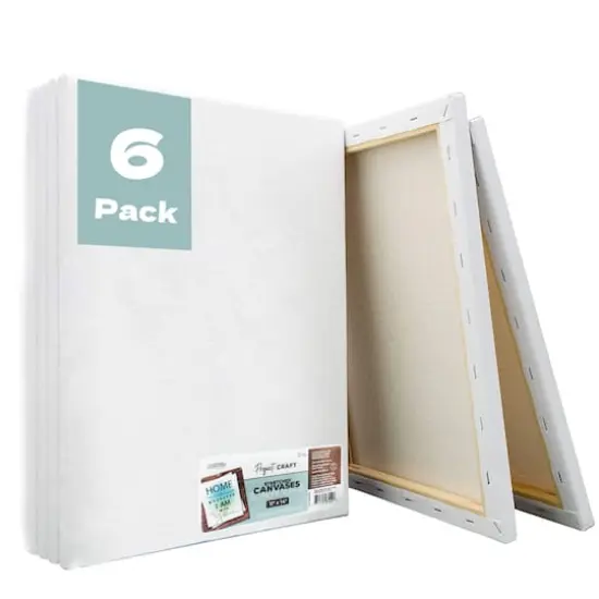ArtSkills&reg; 6 Pack 11" x 14" Stretched Painting Canvas {1}