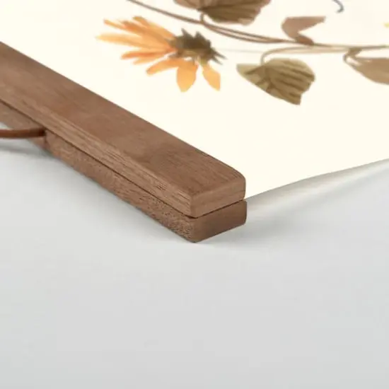 Love Overflows and Joy Never Ends Teak Hanging Canvas {3}