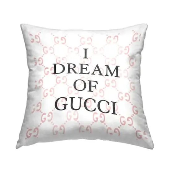 Stupell Industries Trendy Upscale Fashion Brand Glam Phrase Throw Pillow, 18" x 18" {1}