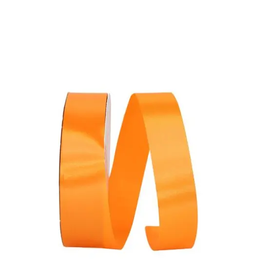 JAM Paper 3/8" x 100yd. Single Face Satin Allure Ribbon Torrid Orange {1}