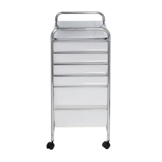 Honey Can Do Chrome 12-Drawer Rolling Craft Storage Cart {9}