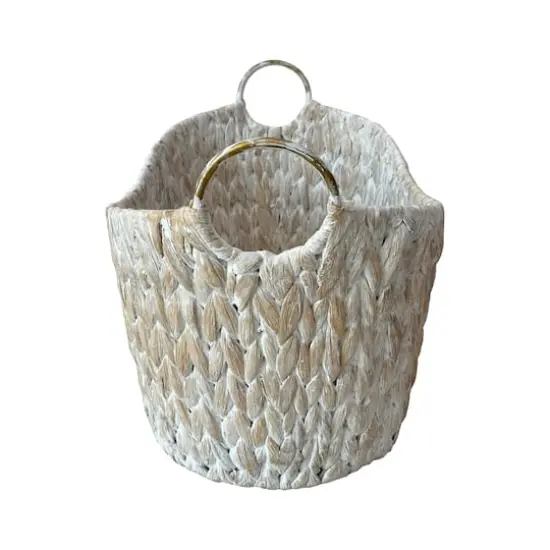 Large Whitewashed Basket with Handles by Ashland&reg; {4}