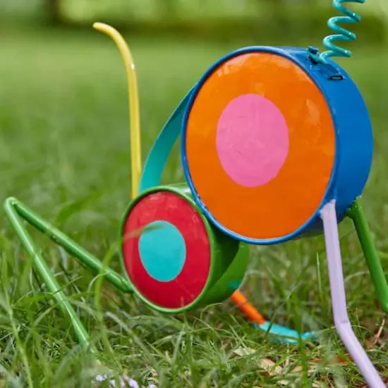 Glitzhome&reg; 16.5" Metal Novelty Cat Garden Statue {9}