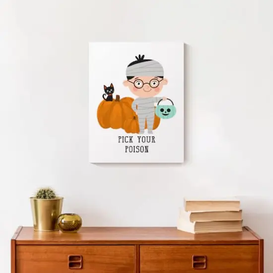 Pick Your Poison Mummy Canvas Wall Art {5}