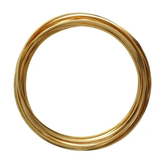 The Beadsmith® Wire Elements™ 18 Gauge Tarnish Resistant Square Soft Temper Wire, 4yd. Gold {1}