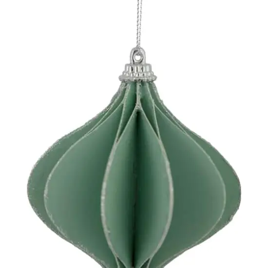 4.25" Glittered Green Onion Christmas Ornament {3}