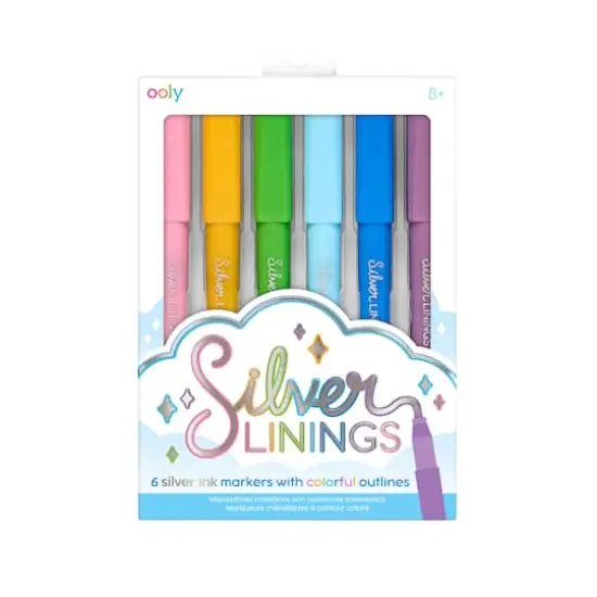 OOLY Silver Linings Outline Markers Set {1}