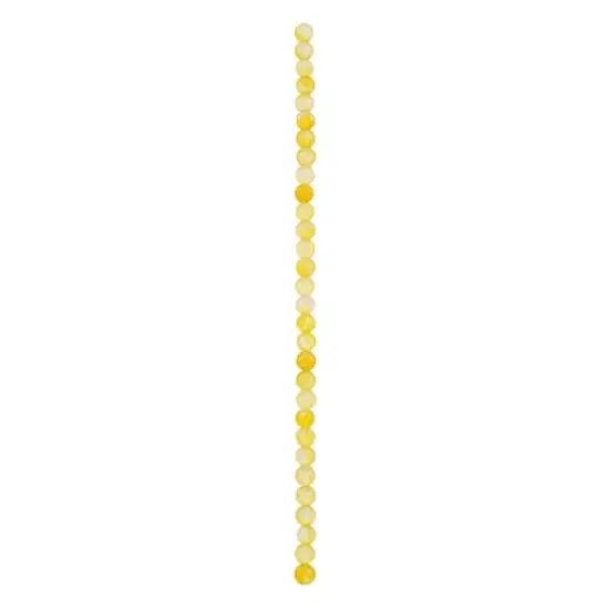 Yellow Faceted Agate Coin Beads by Bead Landing&trade; {4}