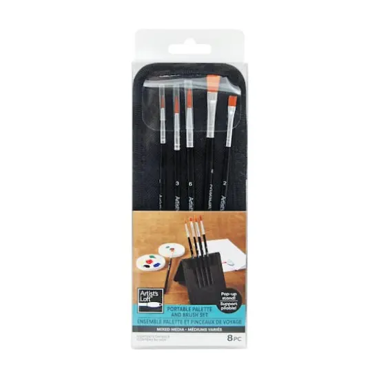 Mixed Media Portable Palette & Brush Set by Artist's Loft&reg; {1}