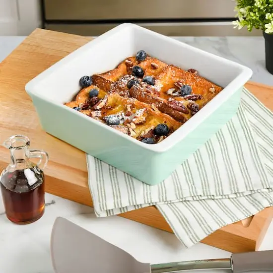 Martha Stewart 8.25" Mint Ceramic Baker {3}