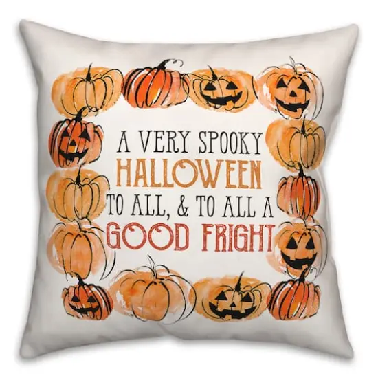 A Good Fright to All Throw Pillow {1}