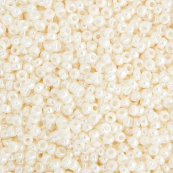 Miyuki&reg; 11/0 Glass Seed Beads, 22g Ivory Pearl Ceylon {1}