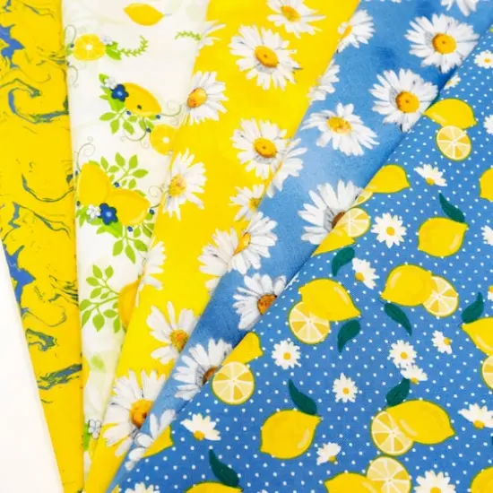 SINGER Daisy And Lemon 100% Cotton 5 Pieces Bundle {3}