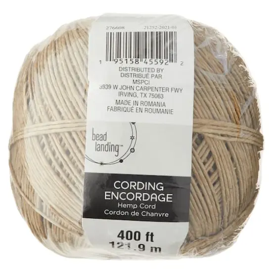 Bead Landing&trade; Hemp Cord, 48 lb. {4}