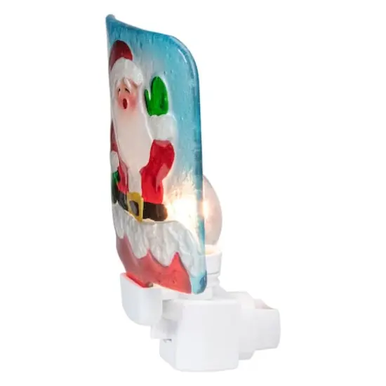 6" Red & White Santa Claus Christmas Night Light {6}