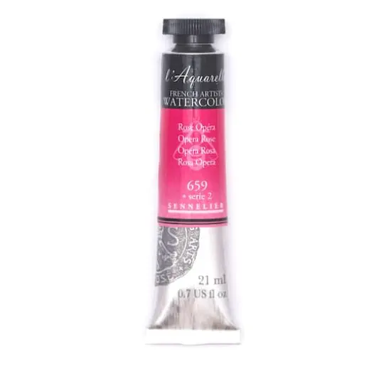 Sennelier French Artists' Watercolor, 21mL 659 Opera Rose S2 {1}
