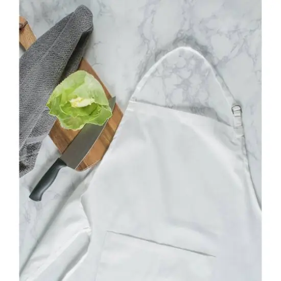 DII&reg; Chino Chef Apron White {5}
