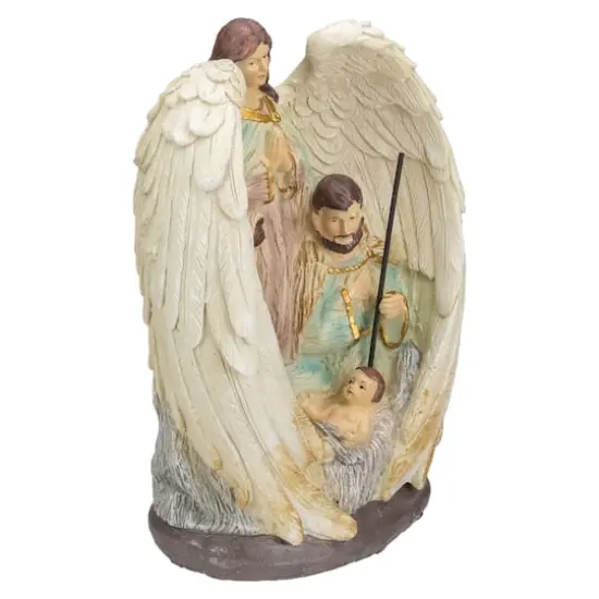 11.25'' Holy Family and Angel Christmas Nativity Decoration {3}