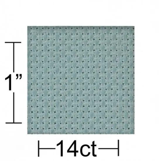 Essentials by Leisure Arts 14 Count Aida Cloth, 30" x 36" Light Blue {4}