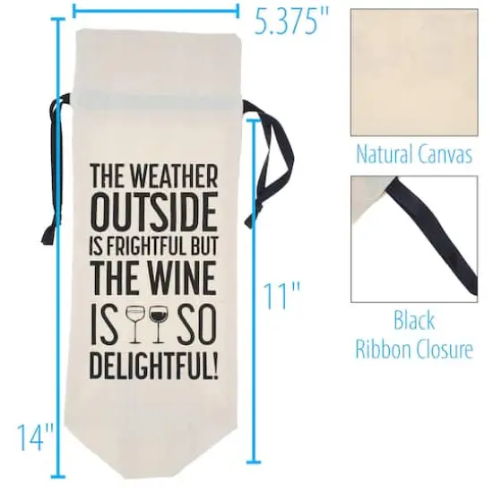 Personality Case&trade; Delightful Canvas Wine Bag {5}