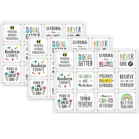 Creative Teaching Press® Positive Mindset 10" Designer Cut-Outs Set {1}