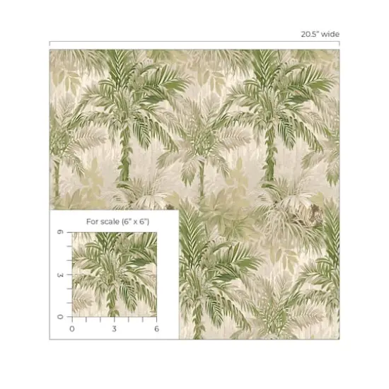 Tommy Bahama Cat Island Peel & Stick Wallpaper Palm {5}