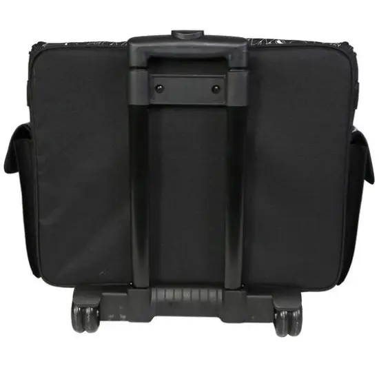 Everything Mary Black & White Floral Rolling Sewing Machine Tote {8}