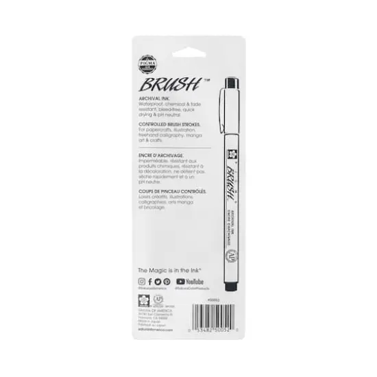 Pigma&reg; Black Brush Pens, 3ct. {3}