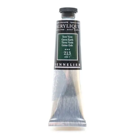 Sennelier Extra Fine Artists' Acrylic Paint, 60mL 213 Green Earth {1}